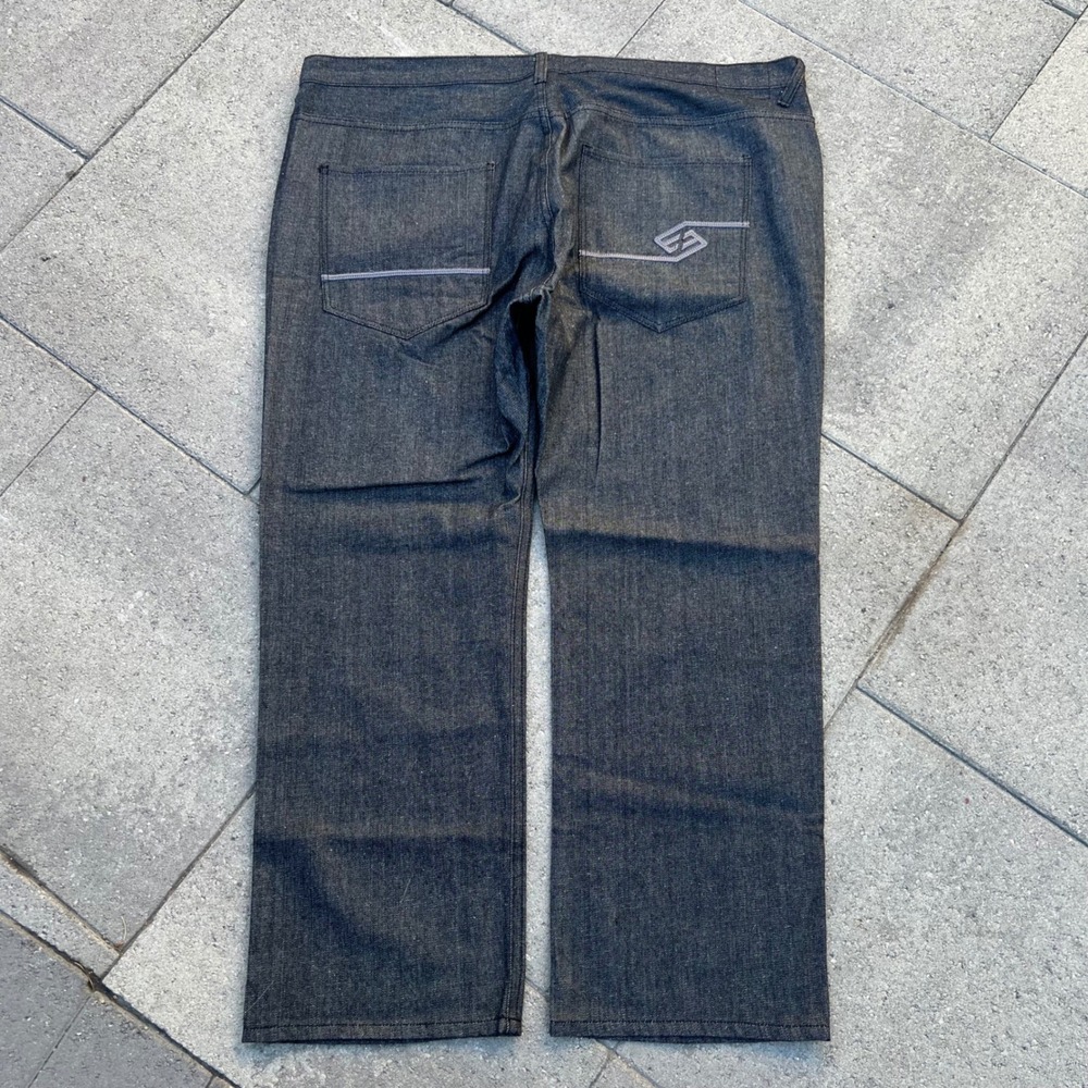 Enyce Sean Combs Co Mens Dark Wash Straight Leg Denim Jeans Size 50x32